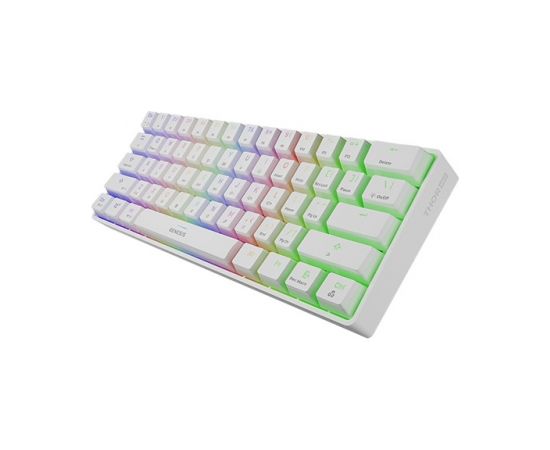 Genesis THOR 660 RGB Gaming keyboard, RGB LED light, US, White, Bluetooth, Wired, Wireless connection, Gateron Red Switch