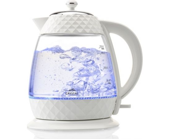 ETA Crystal Kettle ETA315490010 Electric, 2200 W, 1.7 L, Glass, 360° rotational base, Glass/White