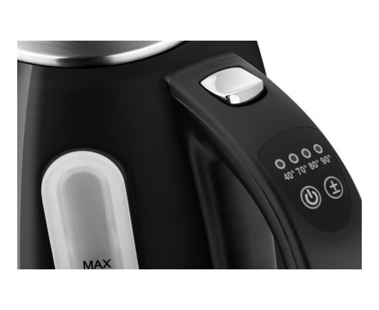 ETA Kettle Ela Digi ETA959890020 Electric, 2200 W, 1.7 L, Stainless steel, 360° rotational base, Black