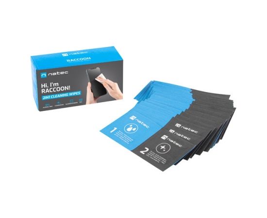 Natec Sanitazing Wipes, Raccoon, 50-pack Очистка и химические вещества