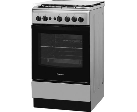 INDESIT Cooker IS5G1PMX/E Hob type Gas, Oven type Gas, Inox, Width 50 cm, Grilling, 59 L, Depth 60 cm