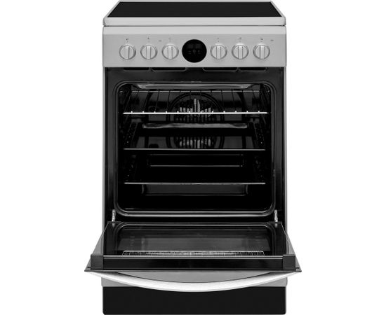 INDESIT Cooker IS5V8CHX/E Hob type Vitroceramic, Oven type Electric, Stainless steel, Width 50 cm, Grilling, Electronic, 57 L, Depth 60 cm