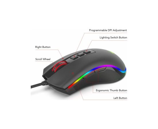 Redragon M711 Cobra RGB Black