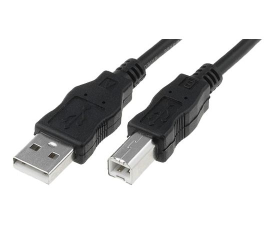 Digitus 5m USB2.0 printera kabelis USB-A -> USB-B Melns