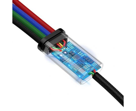 Baseus Fast USB Cable 4in1 2xUSB-C / Lightning / Micro 3,5A 1,2m - Black