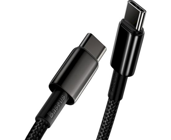 (Ir veikalā) Baseus Tungsten Gold Cable Type-C to Type-C 100W 2m Black