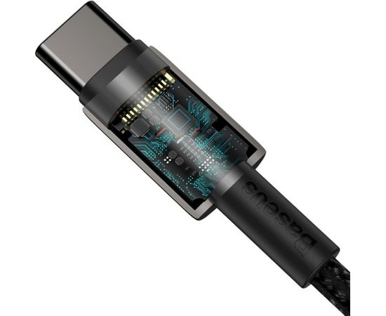 (Ir veikalā) Baseus Tungsten Gold Cable Type-C to Type-C 100W 2m Black