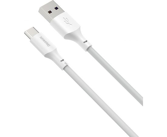 Baseus Simple Wisdom Data Cable Kit USB to Type-C 5A (2PCS/Set）1.5m White