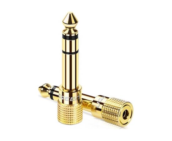 UGREEN 20503 Adapter 6.5 mm jack to 3.5 mm mini jack (golden)