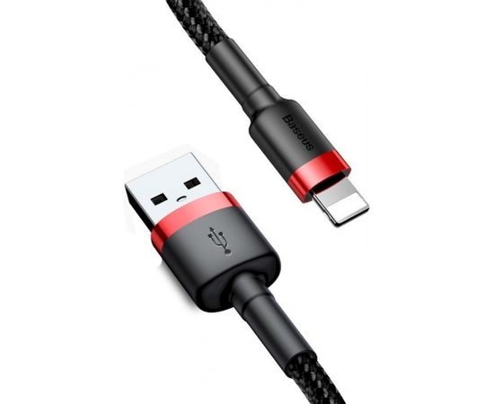 Baseus Cafule USB Lightning Cable 2,4A 0,5m (Red+Black)