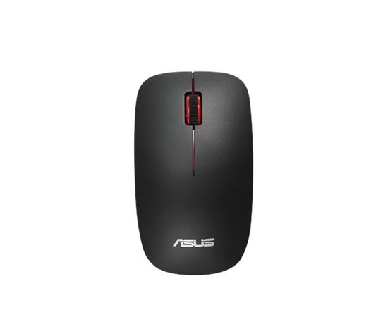 Asus WT300 RF Optical mouse, Wireless connection, No, Black/Red