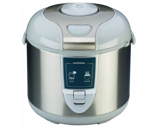Gastroback 42507 Rice cooker Inox/ White, 450 W, 3 L