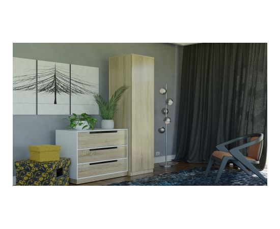 Top E Shop Topeshop SD-50 SON KPL bedroom wardrobe/closet 5 shelves 1 door(s) Oak