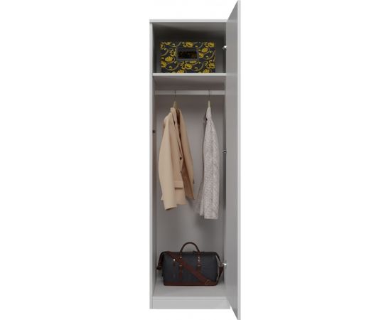 Top E Shop Topeshop SD-50 BIEL KPL bedroom wardrobe/closet 5 shelves 1 door(s) White