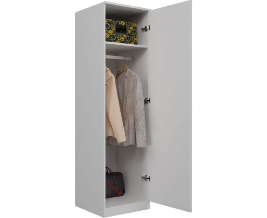 Top E Shop Topeshop SD-50 BIEL KPL bedroom wardrobe/closet 5 shelves 1 door(s) White