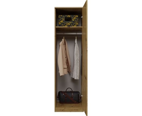 Top E Shop Topeshop SD-50 ARTISAN KPL bedroom wardrobe/closet 5 shelves 1 door(s) Oak