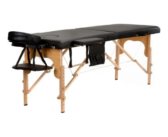 Bodyfit galds, 2 sekciju koka masāžas gulta