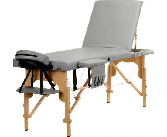 Bodyfit galds, universāla 3 sekciju masāžas gulta, koka
