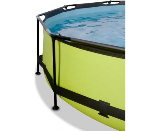 EXIT Laima baseins ø300x76cm ar filtra sūkni un kupolu un nojume - zaļa