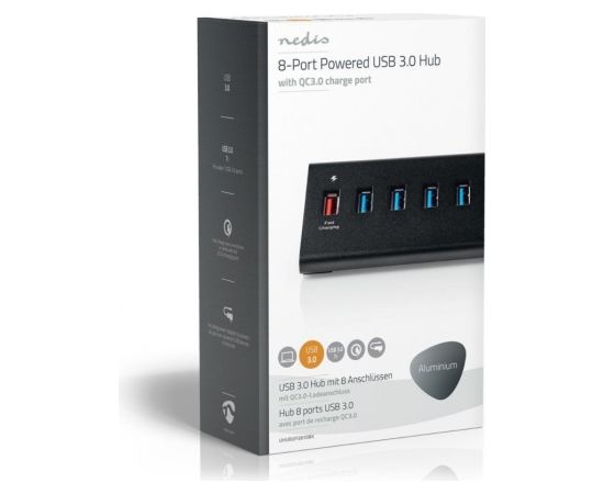 Nedis Разветвитель Hub USB 3.0  8-портовый блок питания