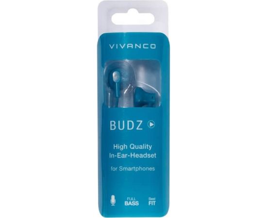 Vivanco наушники Budz, blue (38927)