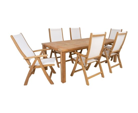 Dining set BALI table and 6 chairs