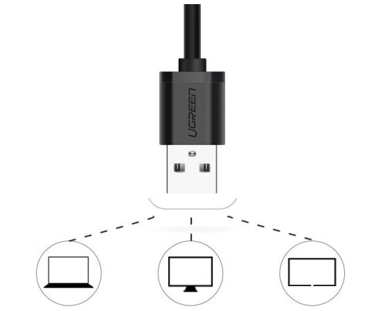 Ugreen USB 2.0 - 3,5 mm mini jack External Sound Adapter white (US205 30143)