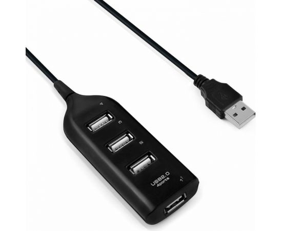 Goodbuy USB sadalītājs (centrmezgls) USB 2.0 līdz 4 x USB 2.0 melns