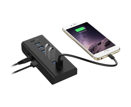 AUKEY CB-H3 interface hub Black