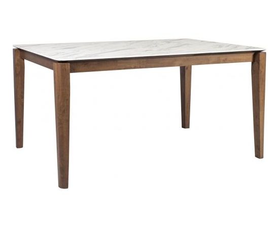 Обеденный стол SALUTE 160x90xH75см, столешница: ламинат высокого давления с мраморным декором