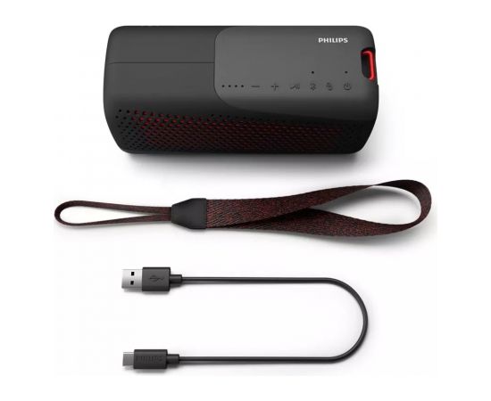 PHILIPS TAS4807B/00 Bluetooth skaļrunis ar iebūvētu mikrofonu, melns