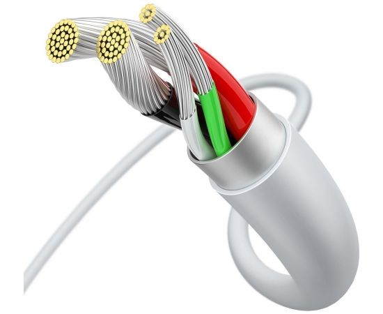 Baseus Superior Series Cable USB to micro USB, 2A, 2m (white) Data USB kabeļi