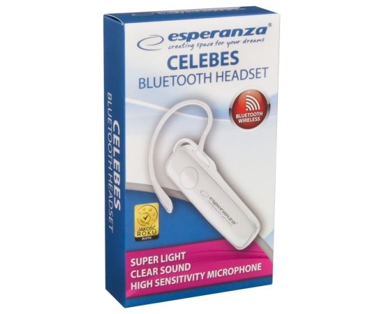 Esperanza EH184W Bluetooth Earphone White
