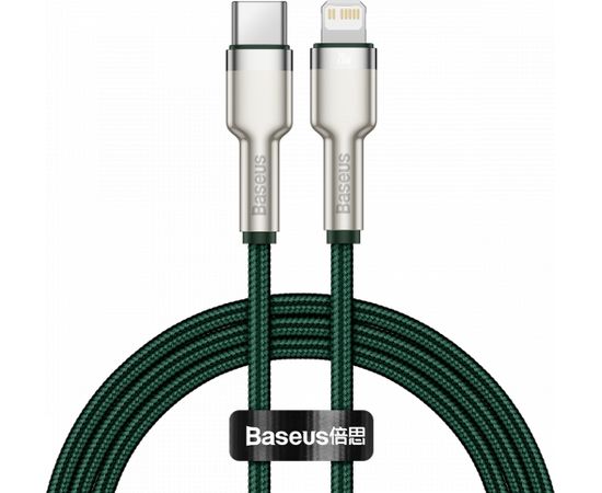 USB-C cable for Lightning Baseus Cafule, PD, 20W, 1m (green)
