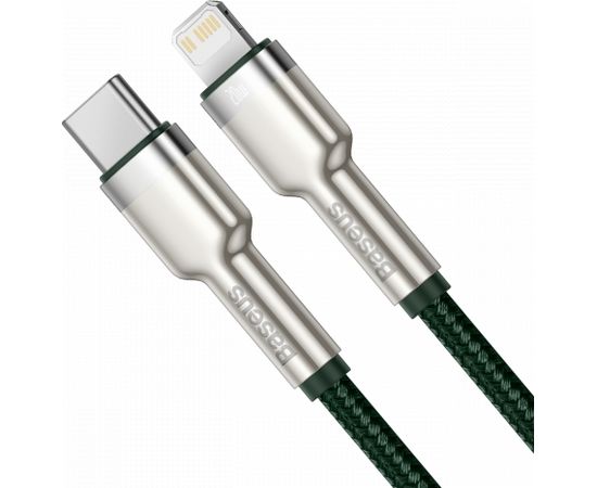 USB-C cable for Lightning Baseus Cafule, PD, 20W, 1m (green)