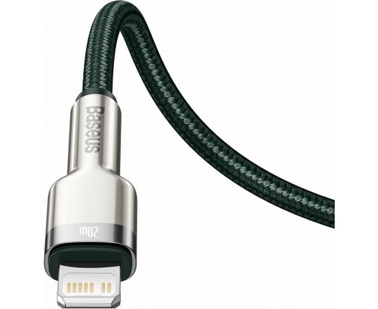 USB-C cable for Lightning Baseus Cafule, PD, 20W, 1m (green)