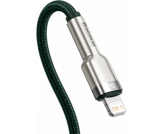 USB-C cable for Lightning Baseus Cafule, PD, 20W, 1m (green)