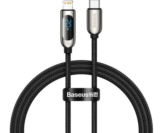 USB-C cable for Lightning Baseus Display, PD, 20W, 1m (black)