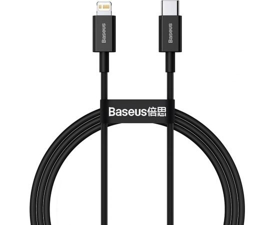 Baseus Superior Series Cable USB-C to iP, 20W, PD, 1m (black)