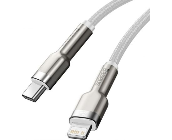 USB-C cable for Lightning Baseus Cafule, PD, 20W, 2m (white)