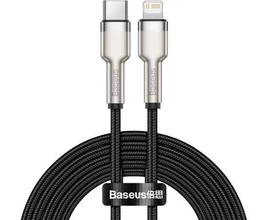 USB-C cable for Lightning Baseus Cafule, PD, 20W, 2m (black)