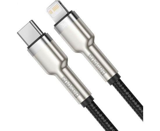 USB-C cable for Lightning Baseus Cafule, PD, 20W, 2m (black)