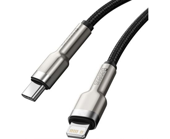 USB-C cable for Lightning Baseus Cafule, PD, 20W, 2m (black)