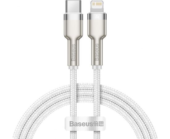 USB-C cable for Lightning Baseus Cafule, PD, 20W, 1m (white)