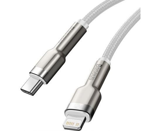 USB-C cable for Lightning Baseus Cafule, PD, 20W, 1m (white)