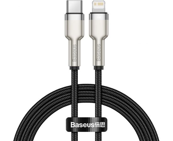 USB-C cable for Lightning Baseus Cafule, PD, 20W, 1m (black)