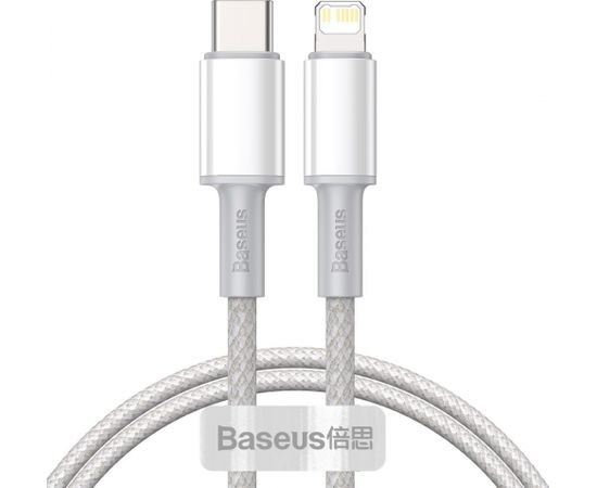 Baseus High Density Braided Cable Type-C to Lightning PD 20W 1m (white)