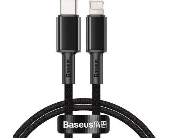 Baseus High Density Braided Cable Type-C to Lightning, PD,  20W, 2m (Black)