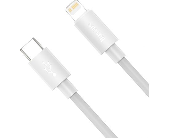 Baseus Simple Wisdom Data Cable Kit USB-C to Lightning PD 20W (2PCS/Set) 1.5m White