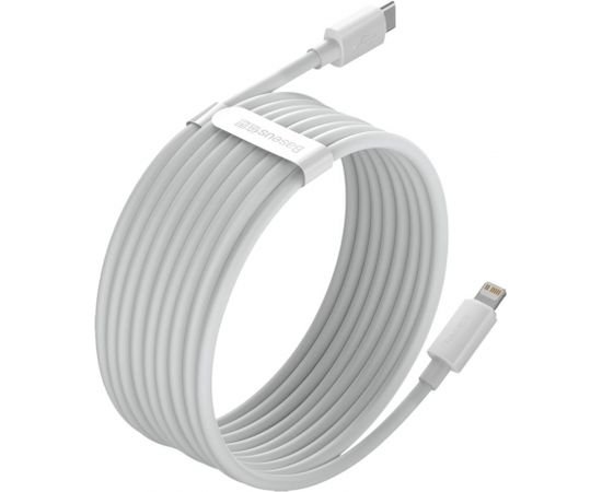 Baseus Simple Wisdom Data Cable Kit USB-C to Lightning PD 20W (2PCS/Set) 1.5m White
